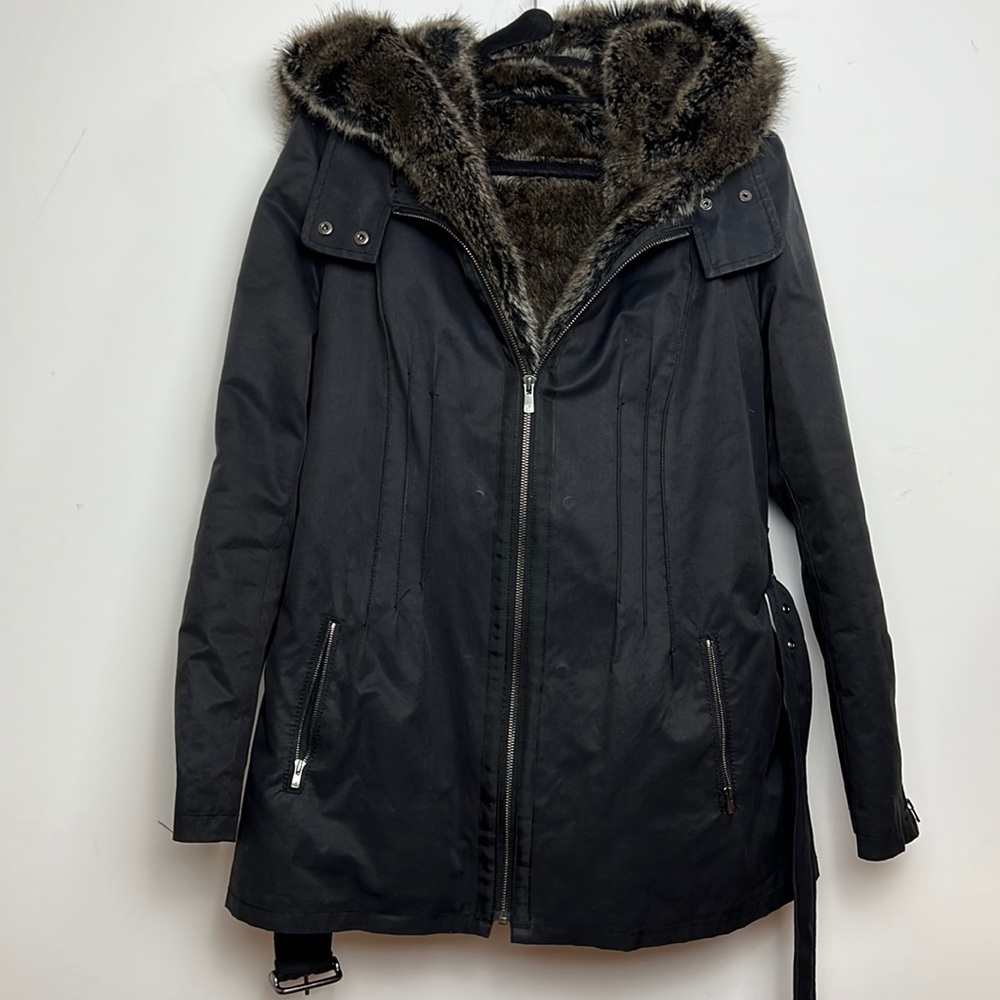 7 For all mankind insulated coat black size XS